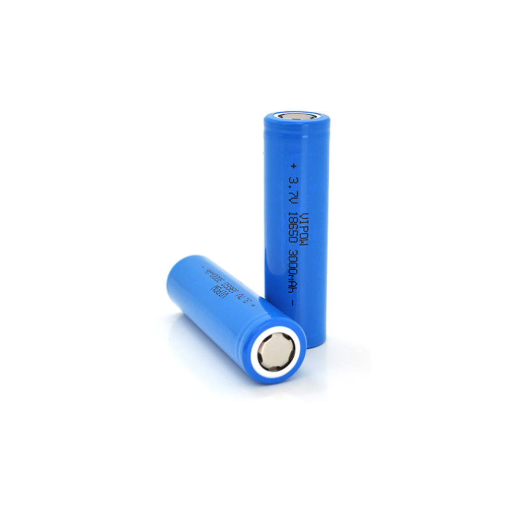 Акумулятор Vipow 18650 Li-Ion ICR18650 FlatTop, 3000mAh, 3.7V, Blue (ICR18650-3000mAhFT) - зображення 1