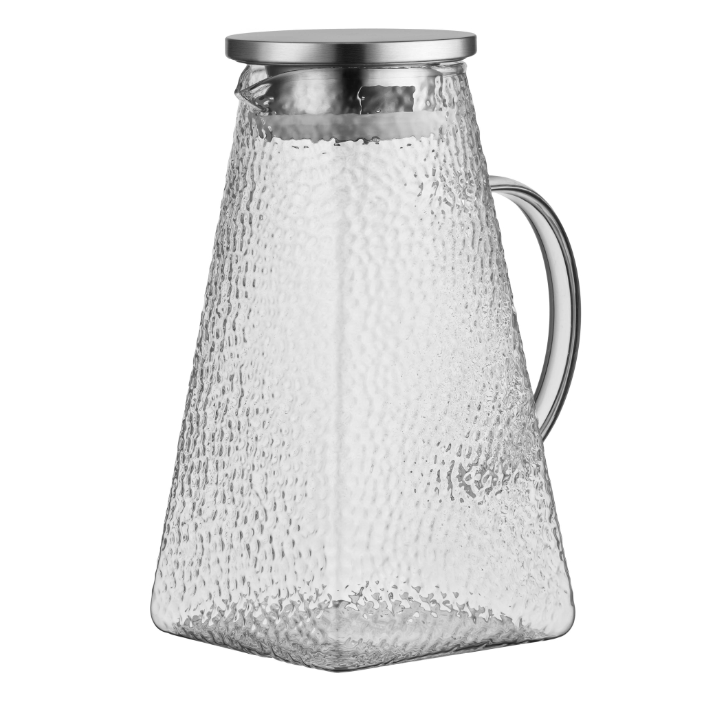 Глечик Ardesto 1500мл, боросилікатне скло, нержавіюча сталь, прозорий (AR2615SS) - зображення 3