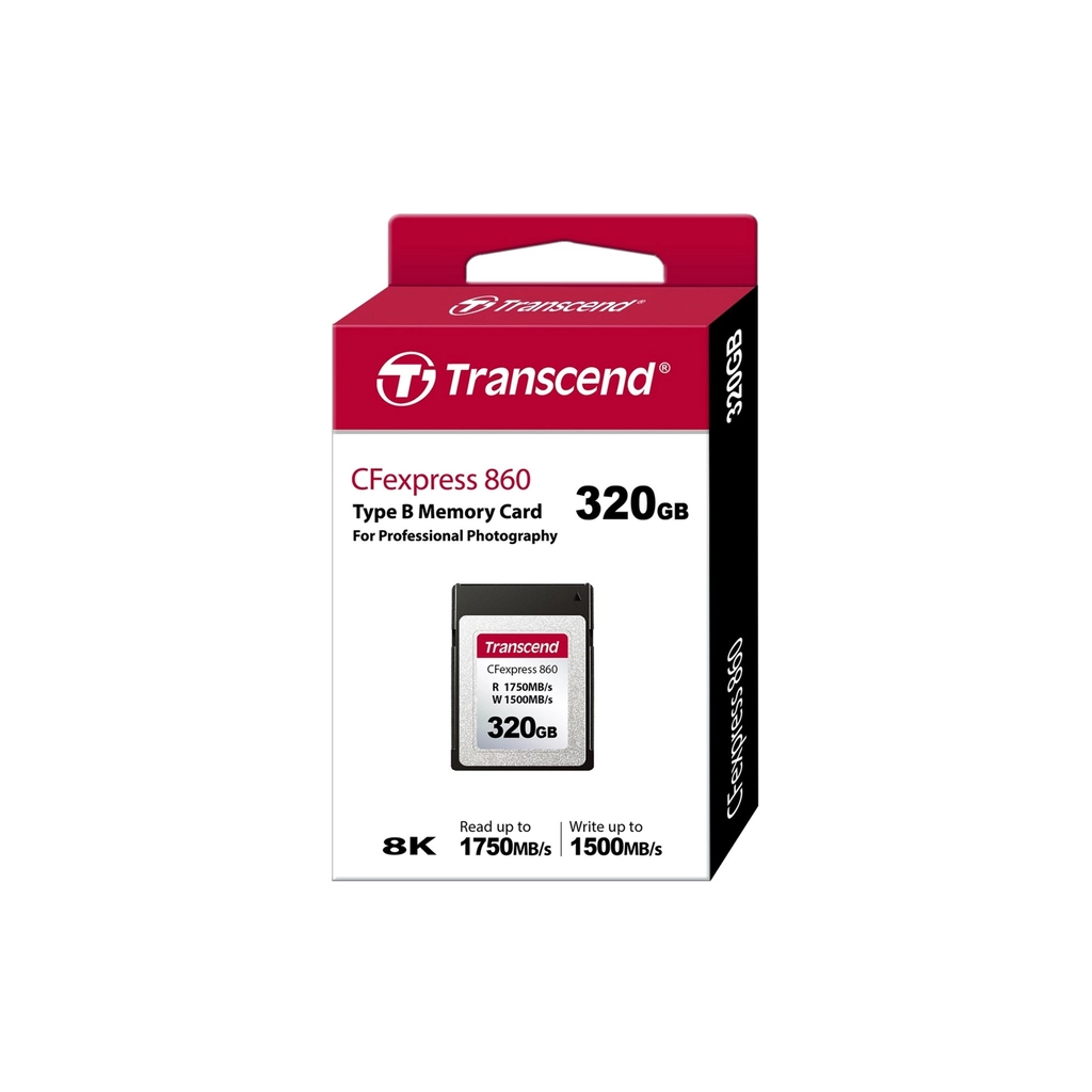 Карта пам'яті Transcend 320GB CFExpress Gen3x2 (TS320GCFE860) - зображення 2