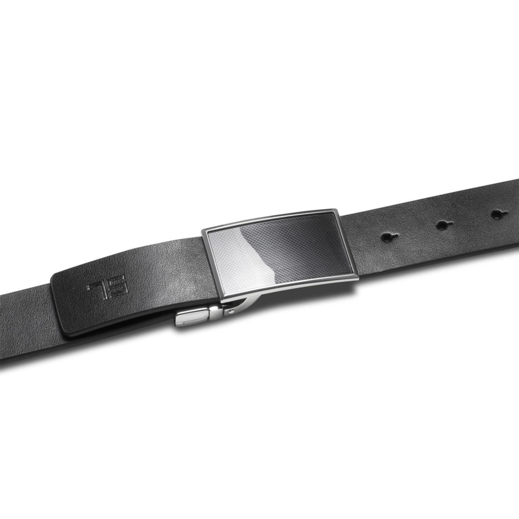 Ремінь Semi Line Чоловічий Шкіряний Black/Blue (DAS303137) - зображення 2