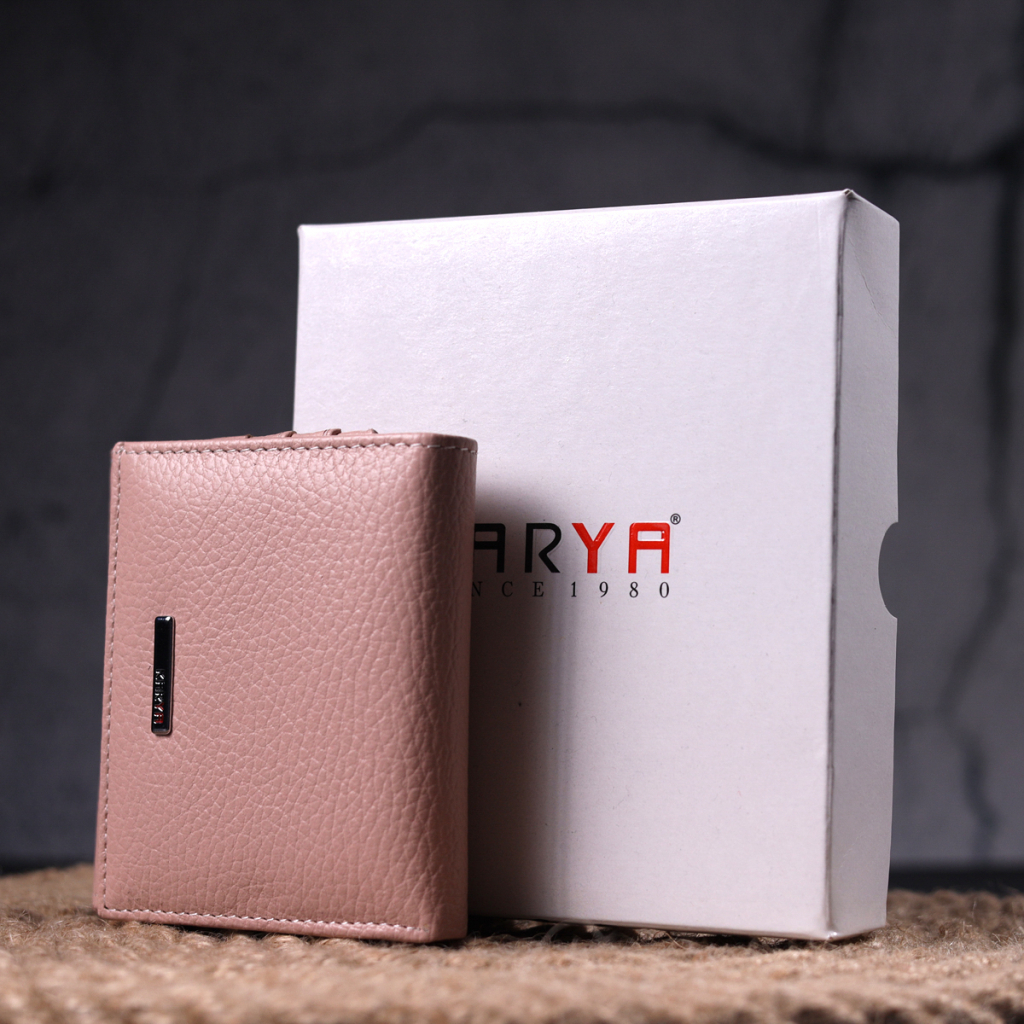 Гаманець Karya Шкіряний Пудровий (21375) - зображення 10