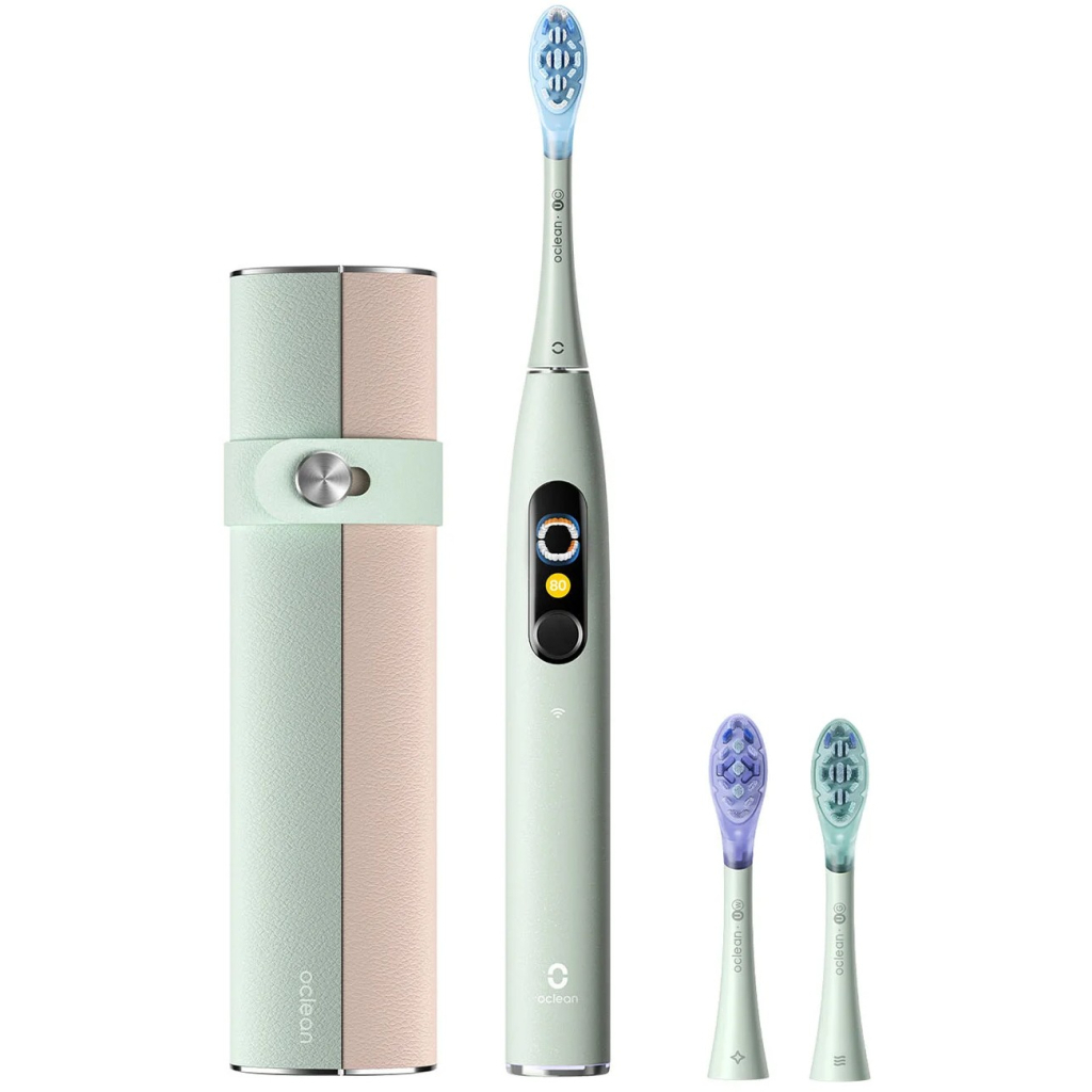 Електрична зубна щітка Oclean X Ultra 20 S Duo Set Green+Black (6970810557152) - зображення 3