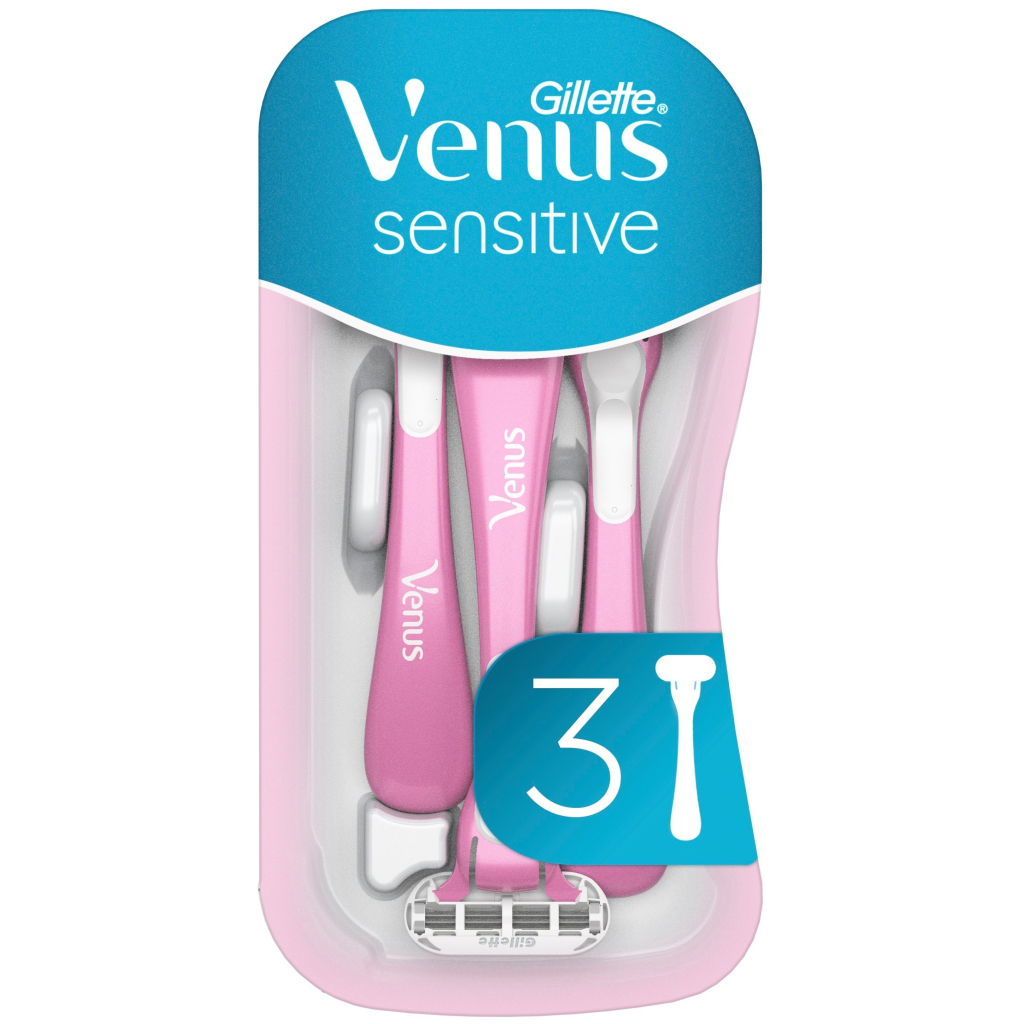 Бритва Gillette Venus Smooth Sensitive 3 шт. (7702018491544) - изображение 1