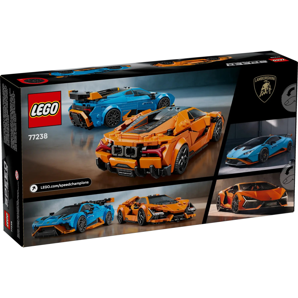 Конструктор LEGO Speed Champions Lamborghini Revuelto та Huracan STO (77238) - зображення 6