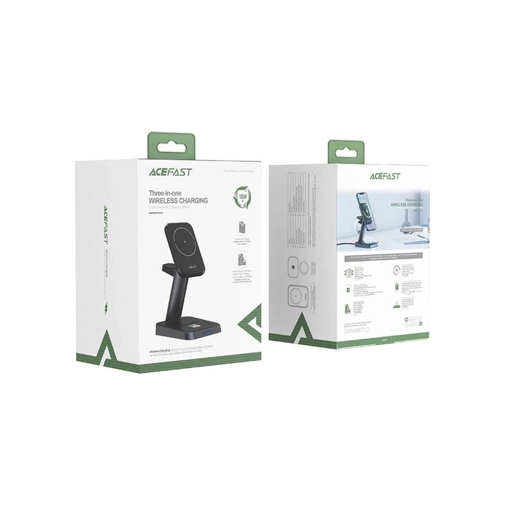Зарядний пристрій Acefast Wireless QI 3in1 18W E3 (6974316280903) - зображення 5