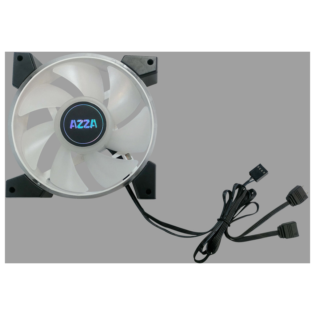 Кулер до корпусу Azza 1 X PRISMA DIGITAL RGB FAN 140mm (FFAZ-14DRGB-011) - зображення 4