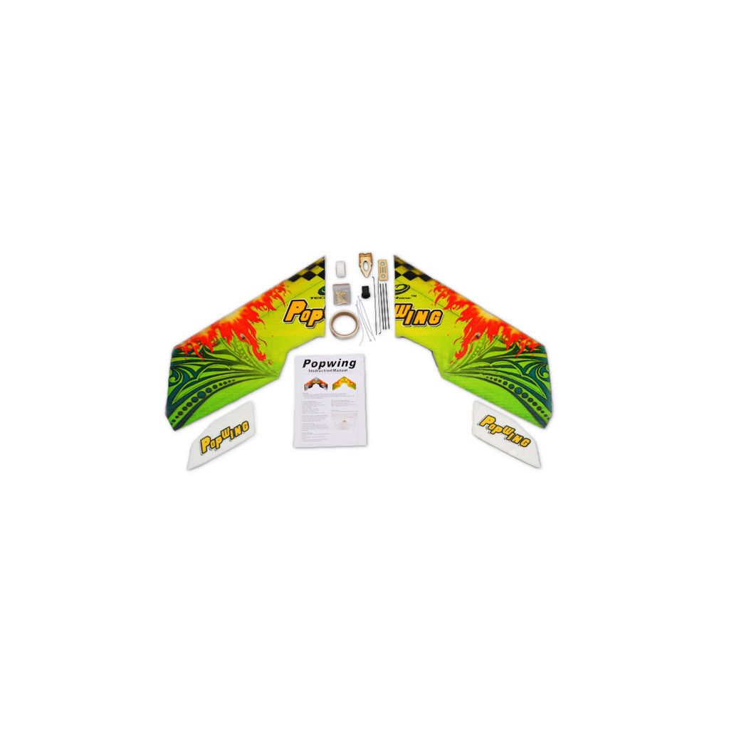 Радіокерована іграшка TechOne Літаюче крило Popwing 900мм EPP ARF (зелений) (TO-04001G) - зображення 6
