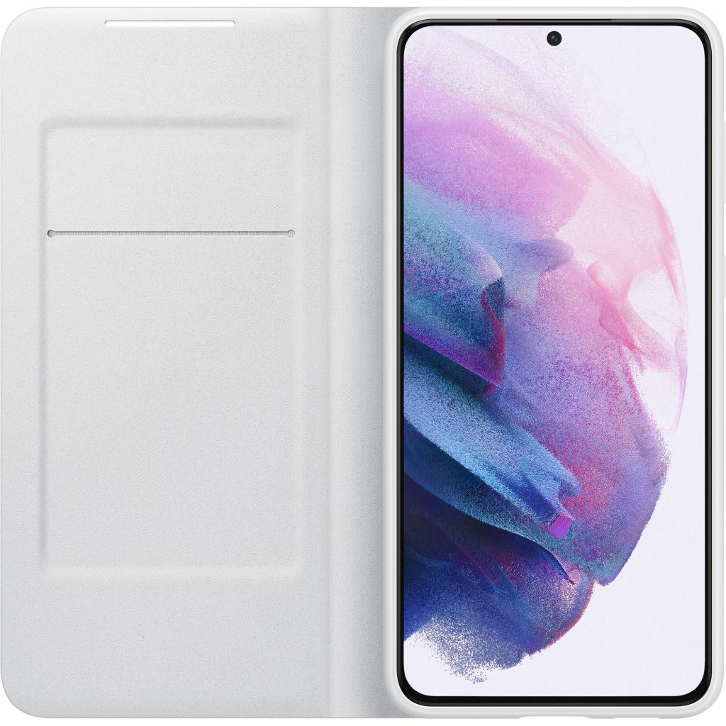 Чохол до мобільного телефона Samsung Smart LED View Cover Galaxy S21+ Light Gray (EF-NG996PJEGRU) - зображення 4