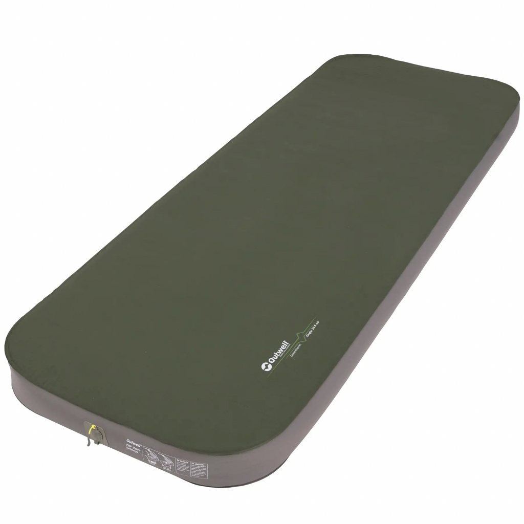 Туристичний килимок Outwell Self-inflating Mat Dreamhaven Single 10 cm Elegant Green (929007) - зображення 1