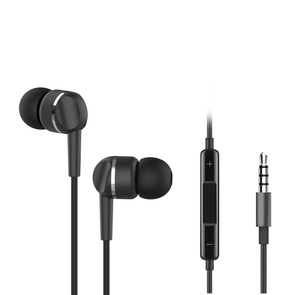 Навушники Ergo VM-701 3.5 мм Earphones Black (VM-701K) - зображення 1