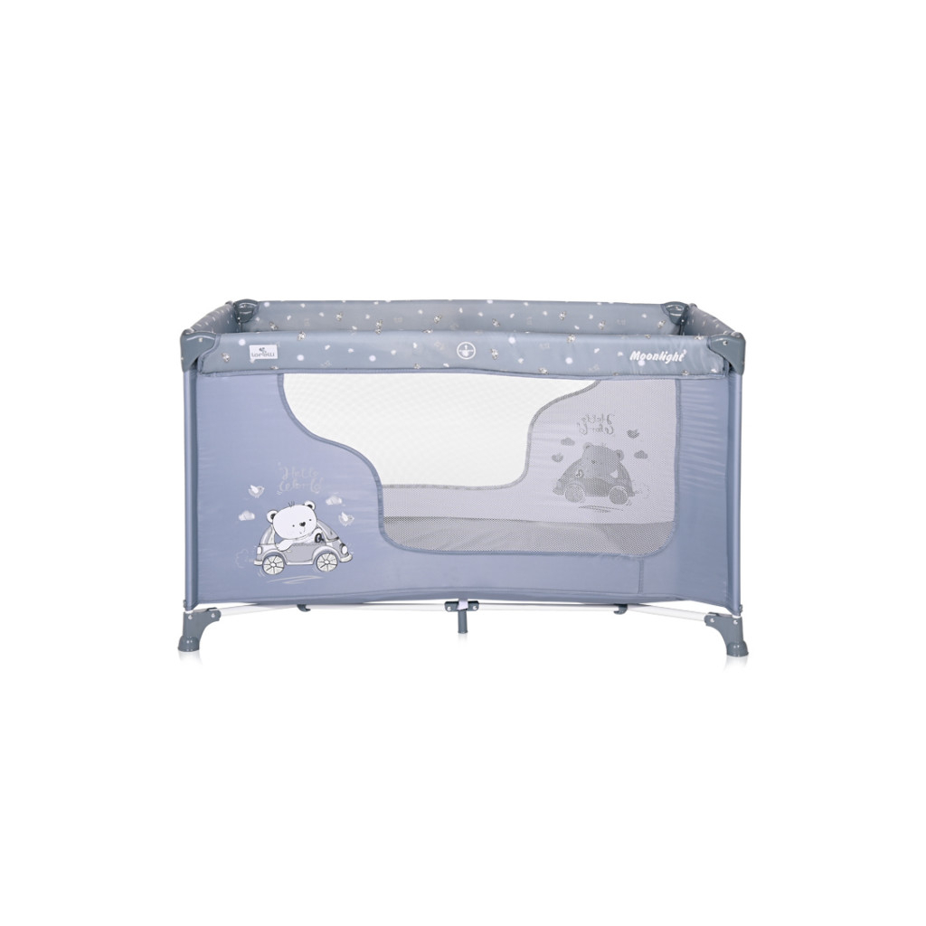 Дитячий манеж Bertoni/Lorelli MOONLIGHT 1L silver blue - зображення 2