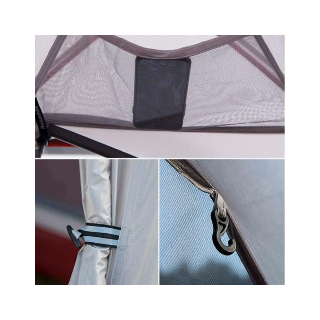 Намет Naturehike Сloud Up 1 Updated NH18T010-T 20D Grey/Red (6927595730522) - зображення 3