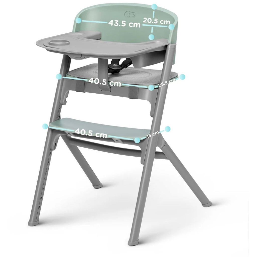 Стілець для годування Kinderkraft з шезлонгом Livy Calmee Aster Pink (5902533919635) - зображення 10