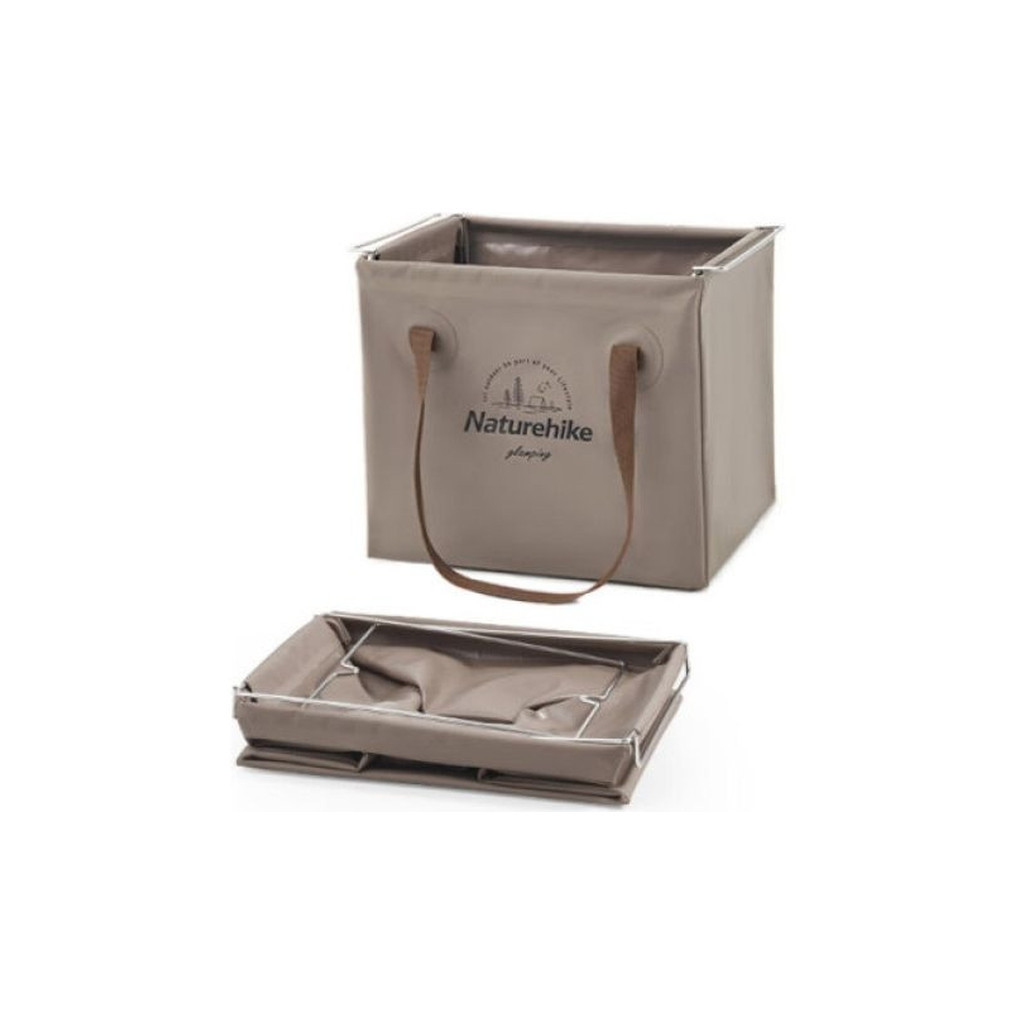 Відро складне Naturehike CNH22SN002 ПВХ 20л Tan (6927595795132) - зображення 2