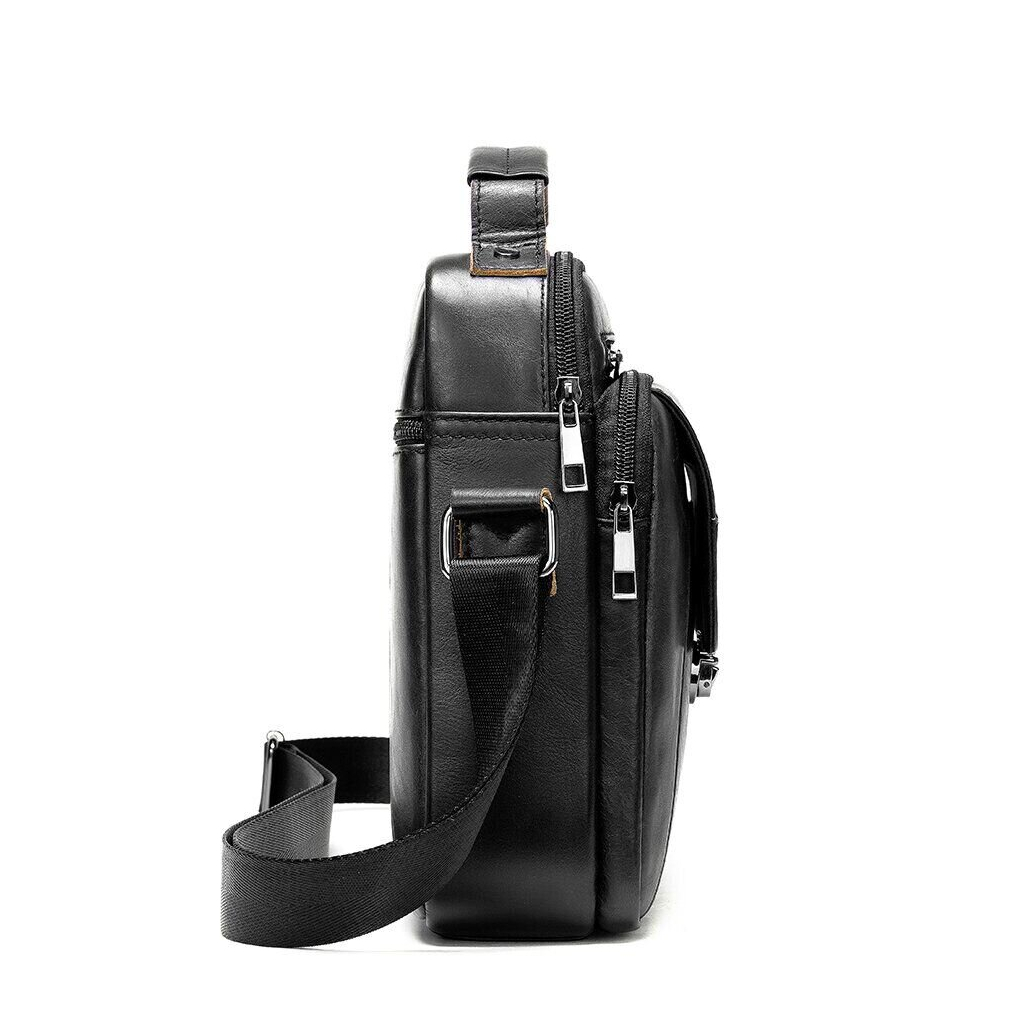 Сумка Vintage Зі щільної шкіри Чорна (14995) - зображення 2