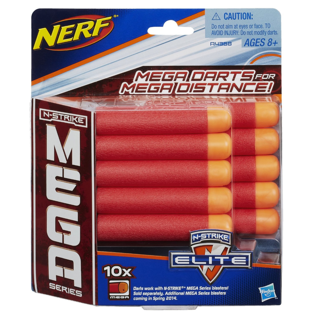 Набір патронів Hasbro Nerf Mega, 10 шт. (A4368) - зображення 1