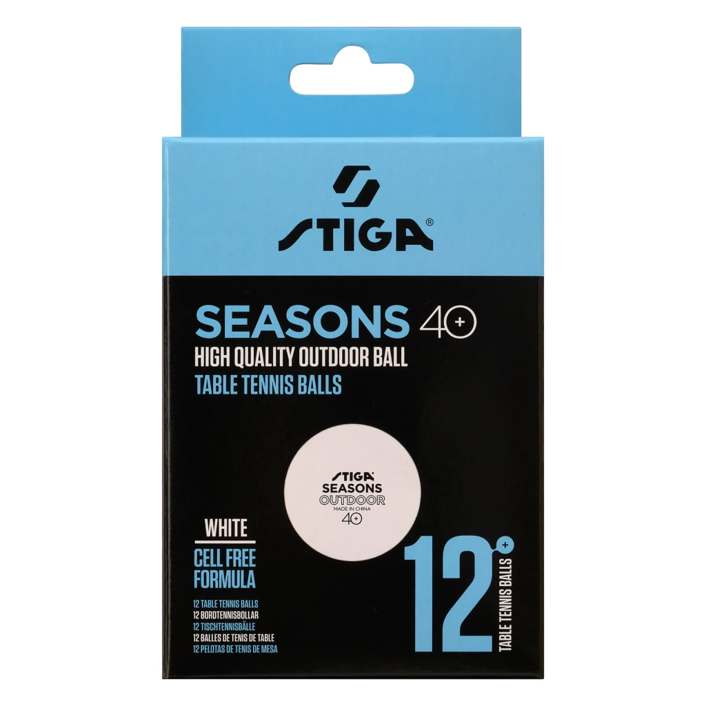 М'ячик для настільного теніса Stiga Seasons White 12 шт (1110-2810-12) (931162) - зображення 2