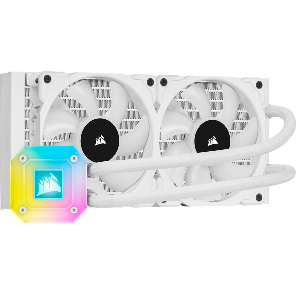 Система рідинного охолодження Corsair iCUE H100i Elite Capellix RGB White (CW-9060050-WW) - зображення 2