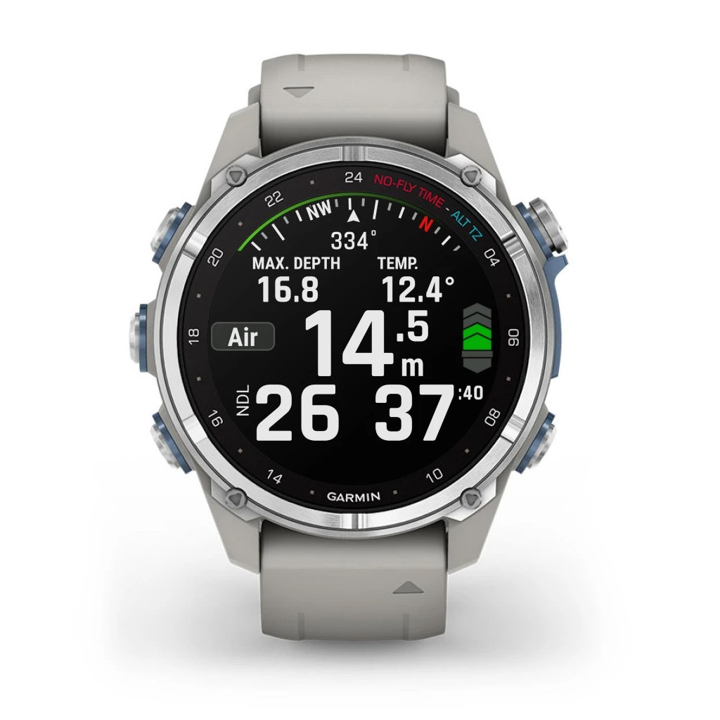 Смарт-годинник Garmin Descent Mk3, 43mm, Passvtd Steel/Fog Gry, Dive Computer, GPS дайвінг комп'ютер (010-02753-04) - зображення 8