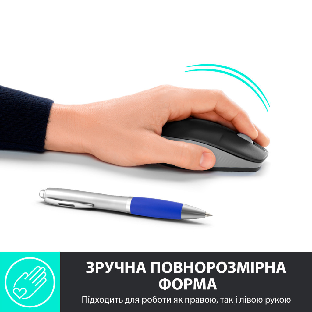 Мишка Logitech M190 Mid Grey (910-005906) - зображення 2