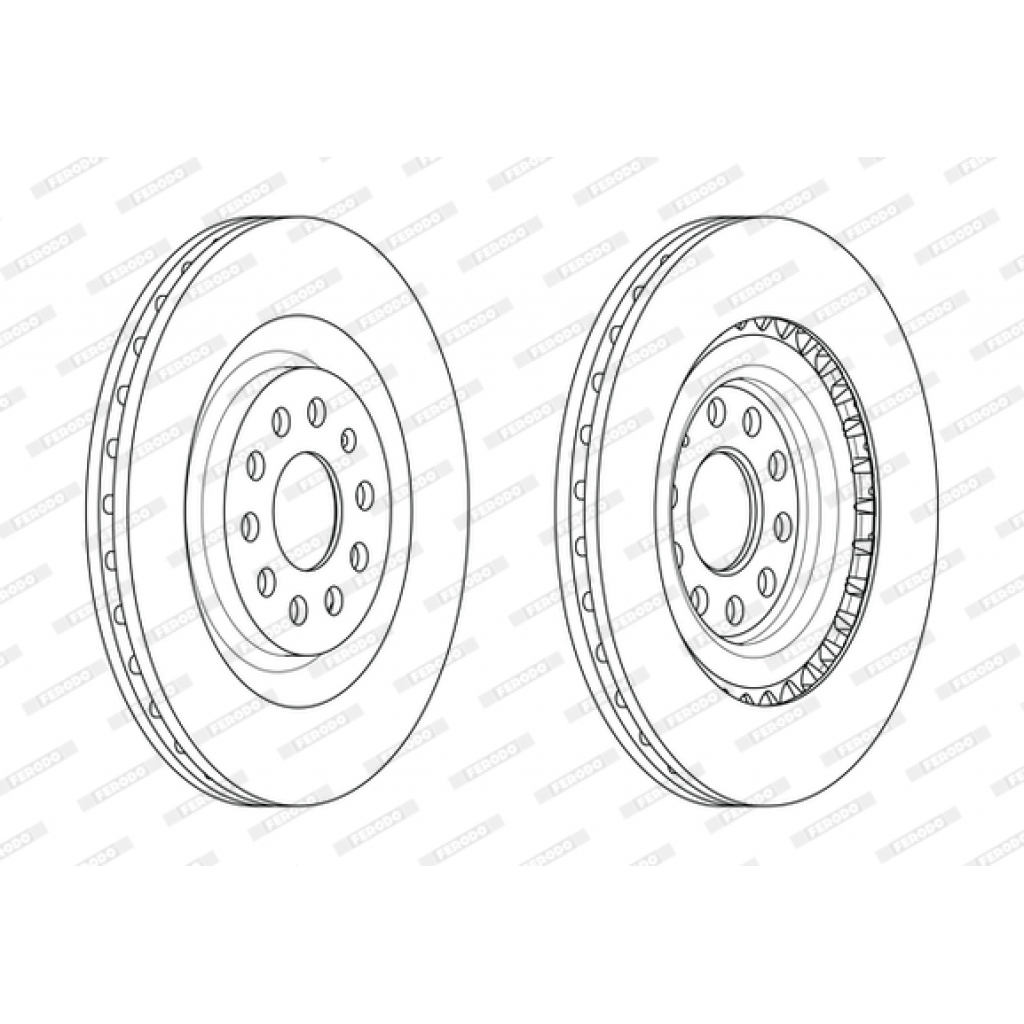 Гальмівний диск FERODO DDF1985 - зображення 2