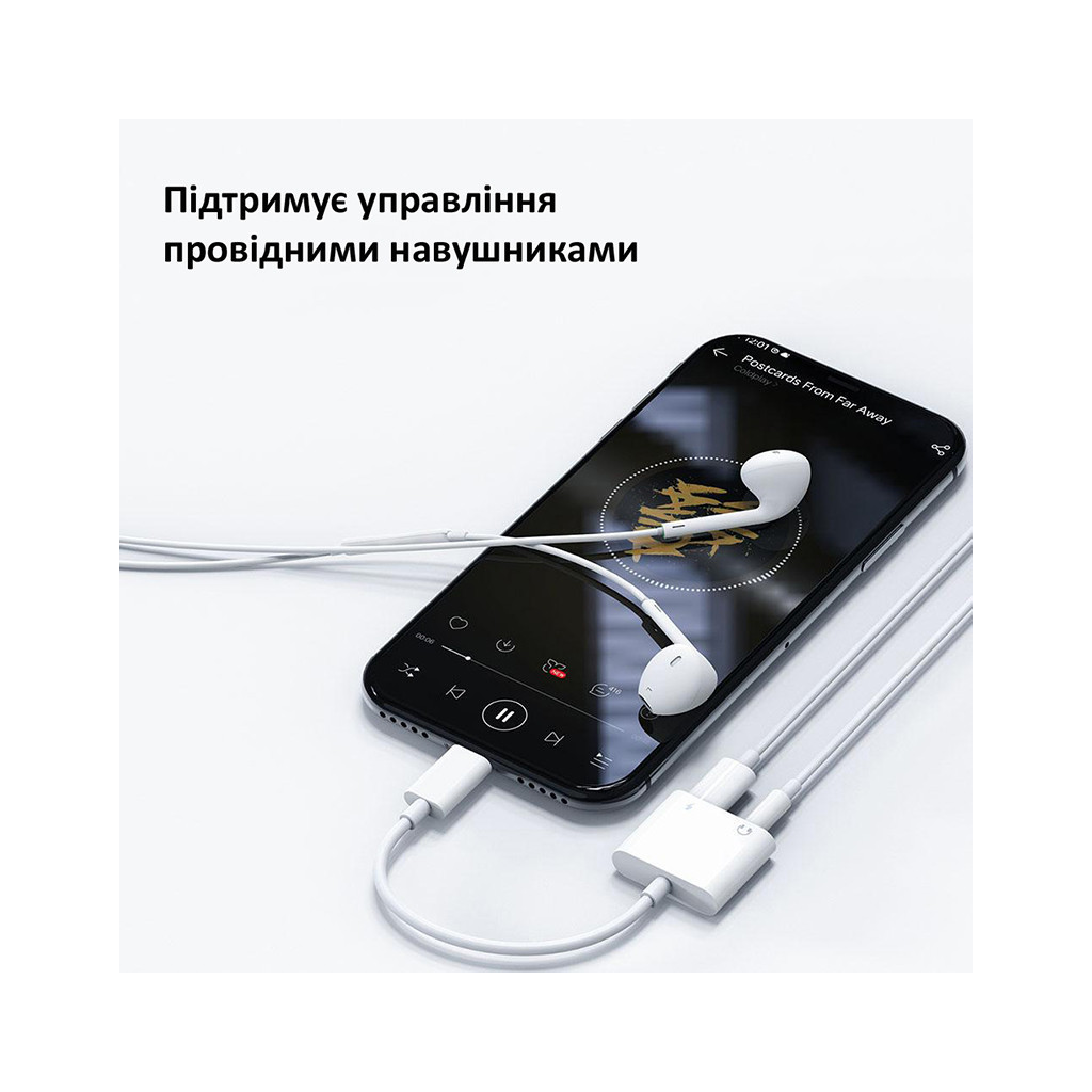 Перехідник Lightning to 3.5mm/Lightning 2LT-WH-BP Orico (CA912797) - изображение 6