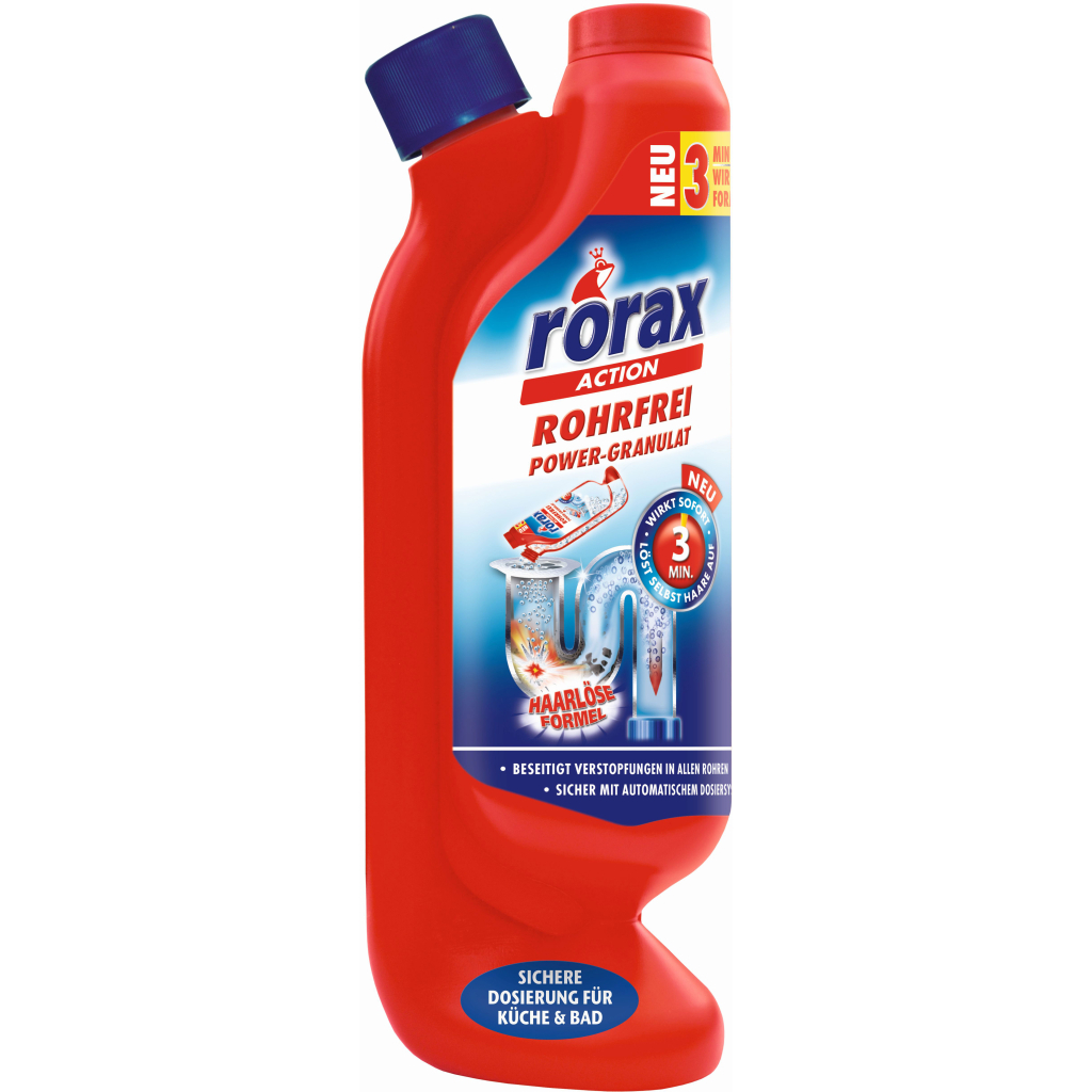 Засіб для прочищення труб Rorax Гранули 600 г (4001499185243/4001499969331) - зображення 2