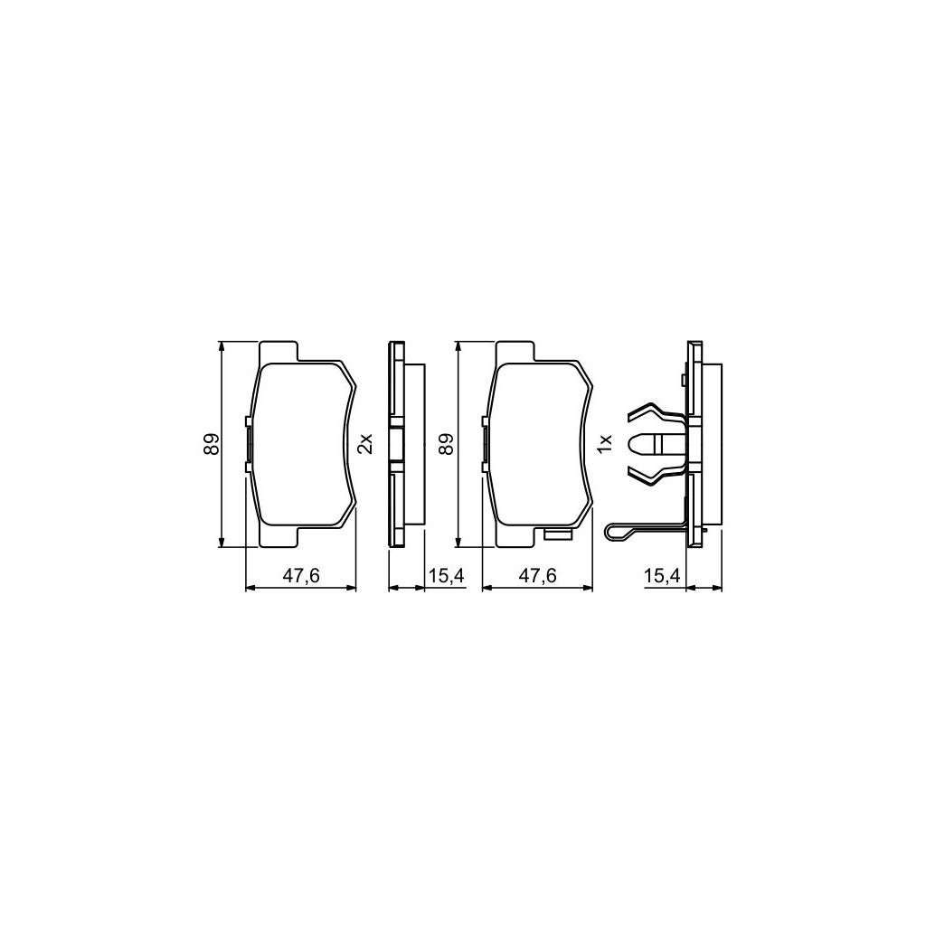 Гальмівні колодки Bosch 0 986 494 233 - зображення 4