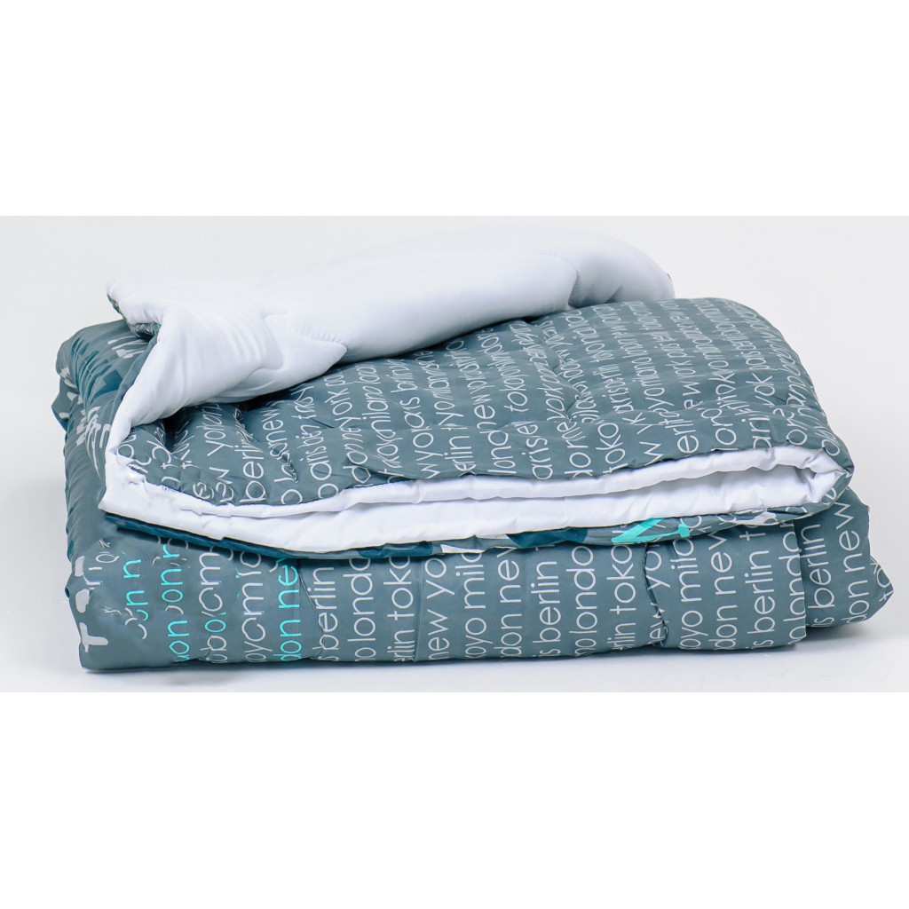 Ковдра MirSon Набір Tencel Зима №3699 Print Line Mabel + 2 подушки середні 200х220+2х50х70 (2200004848365) - зображення 4