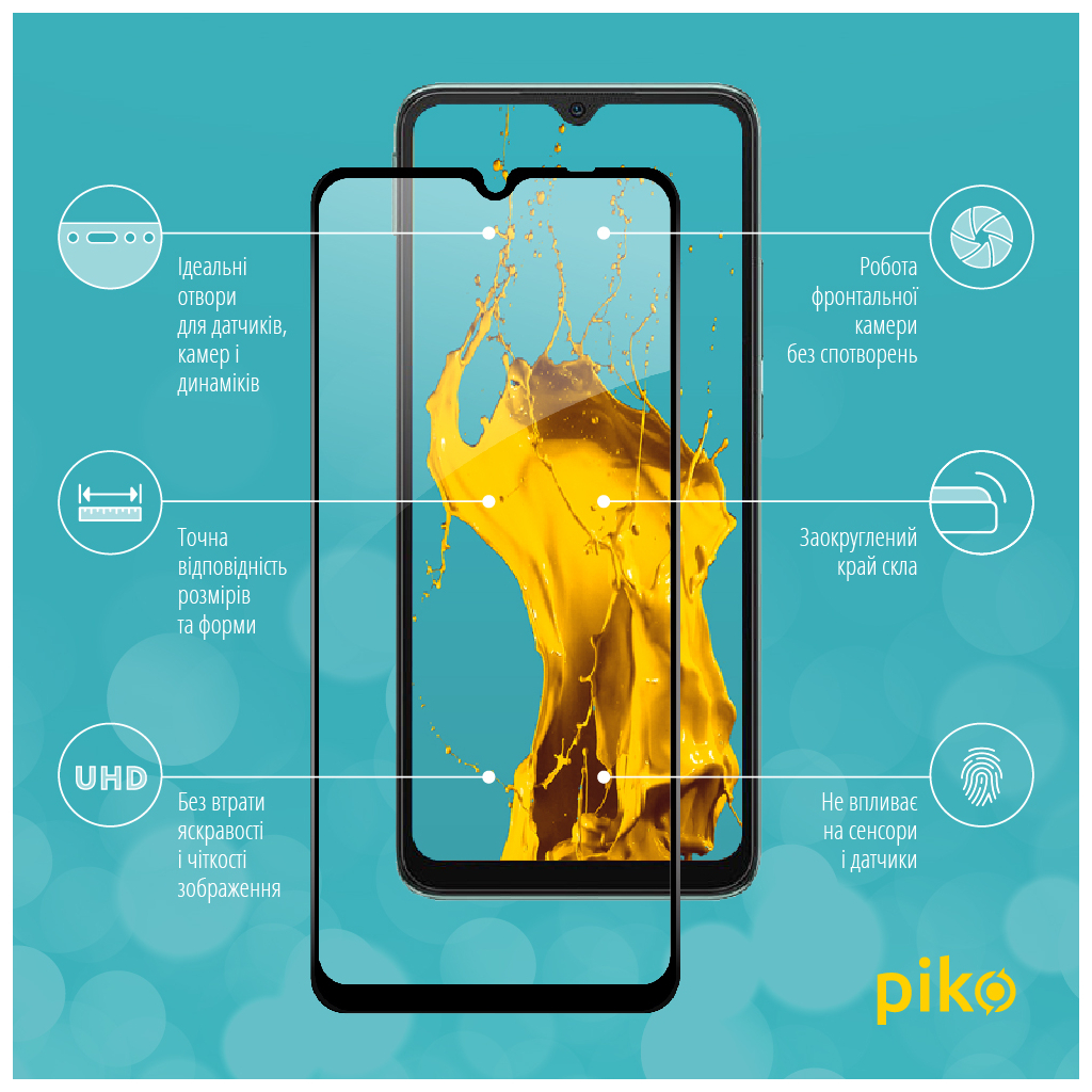Скло захисне Piko Full Glue Xiaomi Redmi 10C (1283126527180) - зображення 3