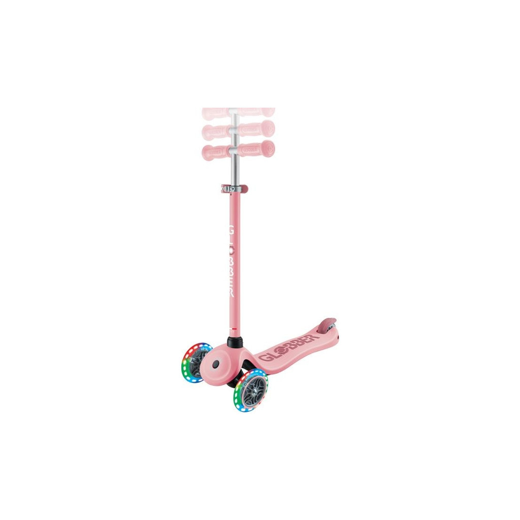 Самокат Globber Go Up Sporty Led пастельно-рожевий (452-710-4) - изображение 4