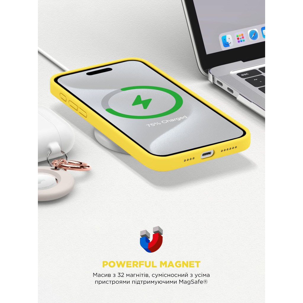 Чохол до мобільного телефона Armorstandart ICON2 MagSafe Apple iPhone 15 Pro Max Sunshine (ARM77015) - зображення 9