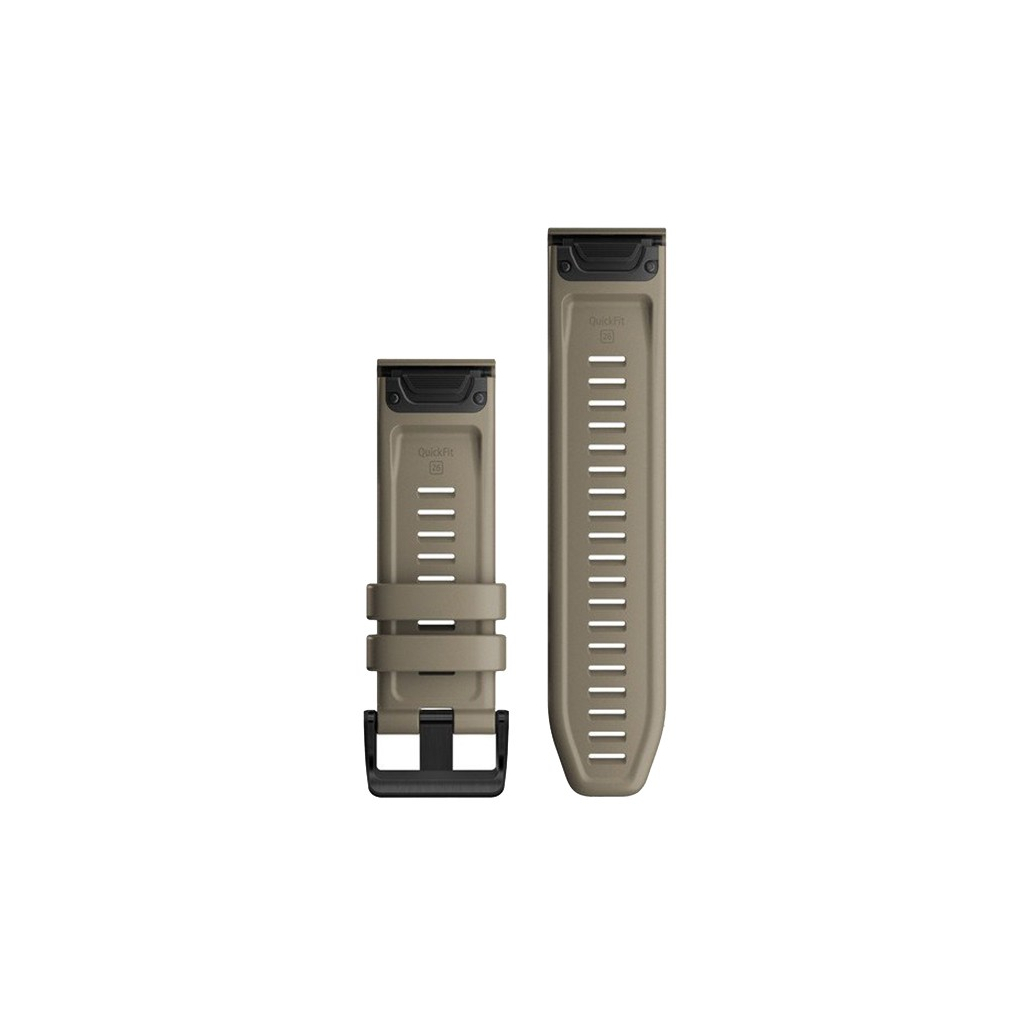 Ремінець до смарт-годинника Garmin fenix 6X 26mm QuickFit Dark Sandstone Silicone (010-12864-02) - зображення 2