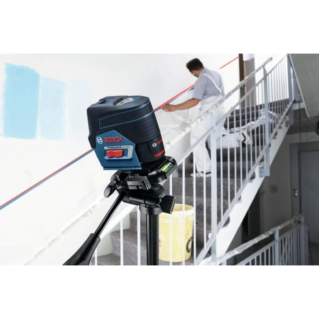Лазерний нівелір Bosch Professional GCL2-50C+RM2 до 20м, ±0.3мм/м, 4AAx1.5В, IP54, чохол, мішеннь, кейс (0.601.066.G03) - зображення 2