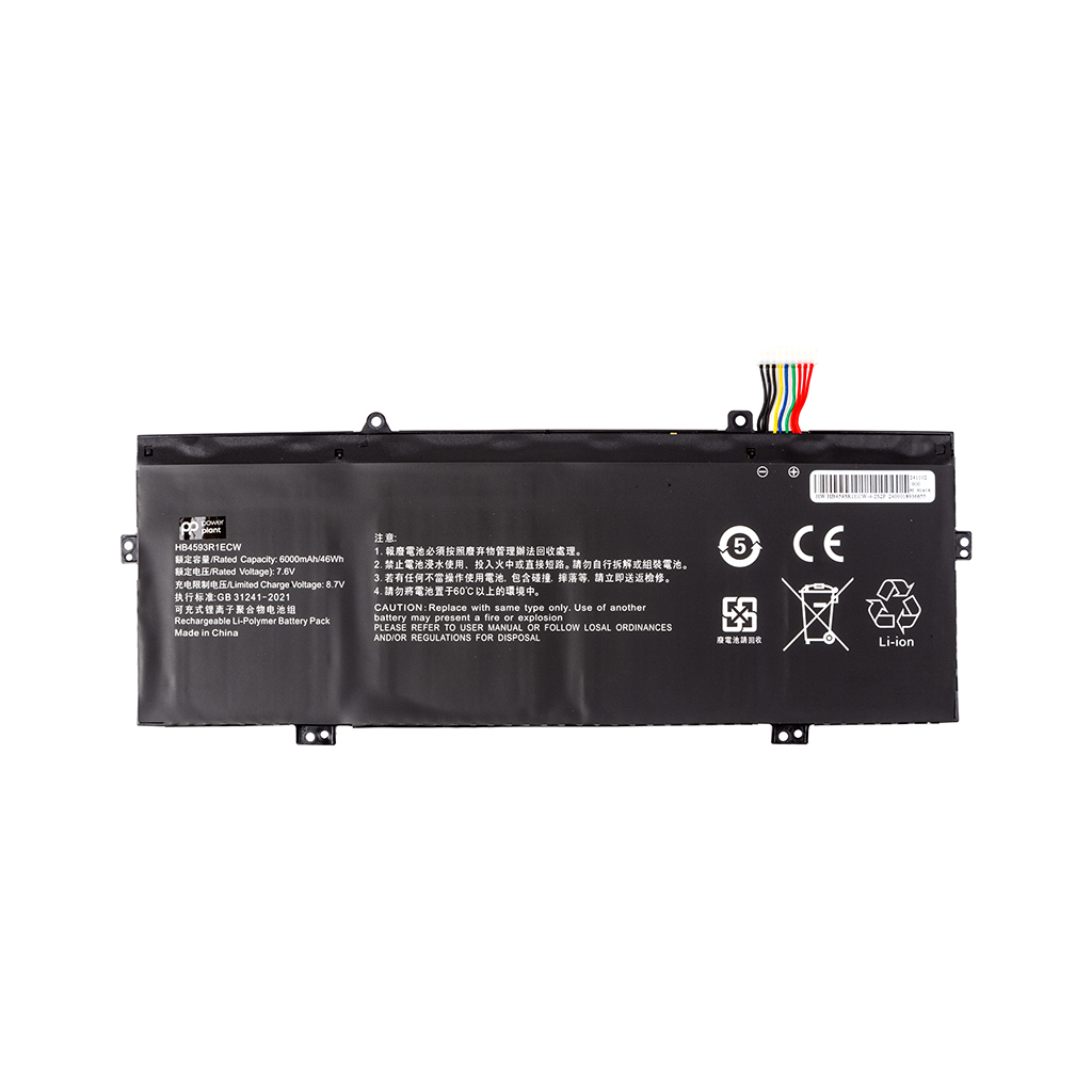 Акумулятор до ноутбука HUAWEI Matebook 14" KPL-W00 (HB4593R1ECW) 7.6V 6000mAh PowerPlant (NB400157) - зображення 1