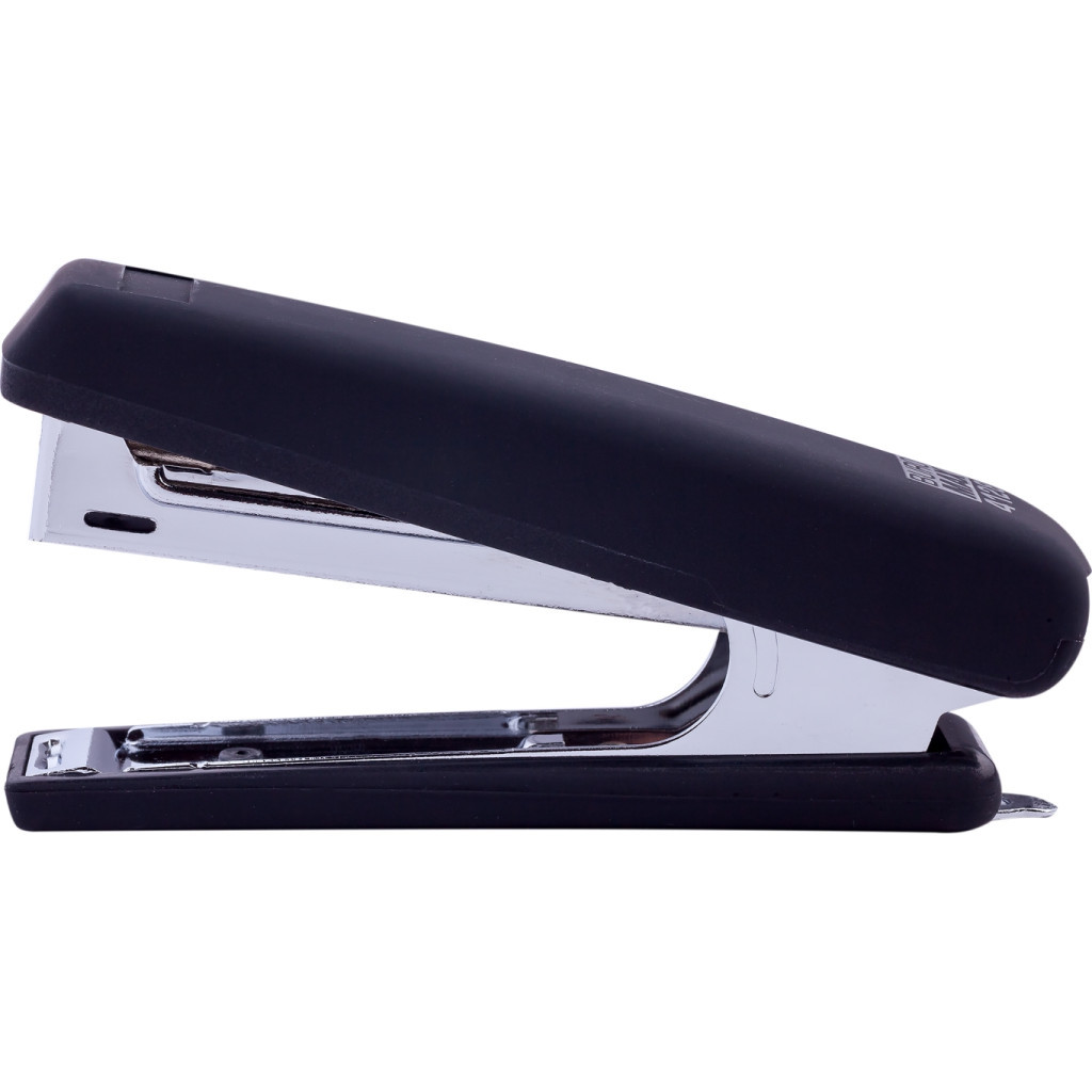 Степлер Buromax RUBBER TOUCH №10,12 аркушів 107х25х54 мм, чорний (BM.4128-01) - изображение 1