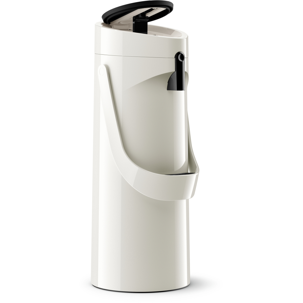 Термос Tefal Ponza Pump, 1.9л, пластик, скло, білий (K3140214) - зображення 2