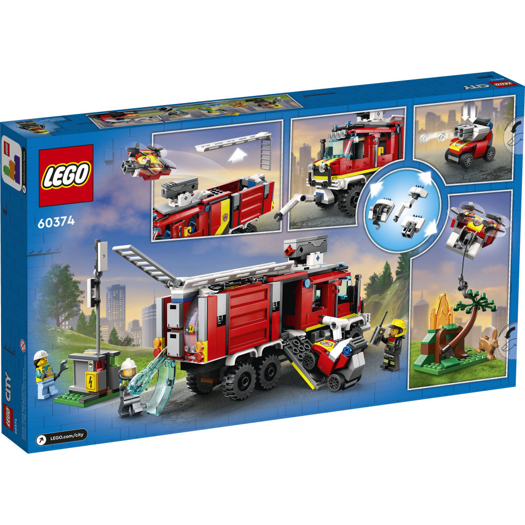 Конструктор LEGO City Пожежна машина 502 деталі (60374) - зображення 11