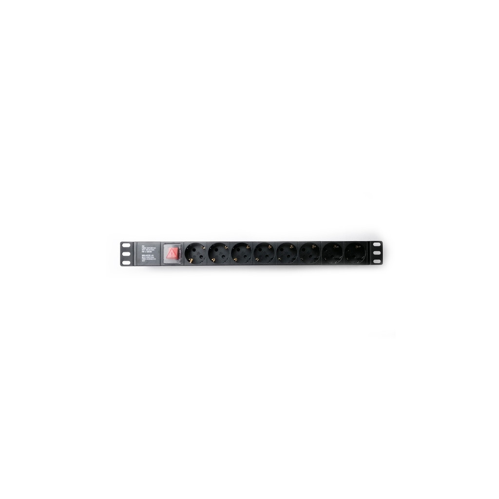 Силовий блок Kingda 19" 1U 8xSchuko, вимикач, С14 (KD-PDU-GM-1U-P8-C14) - зображення 3