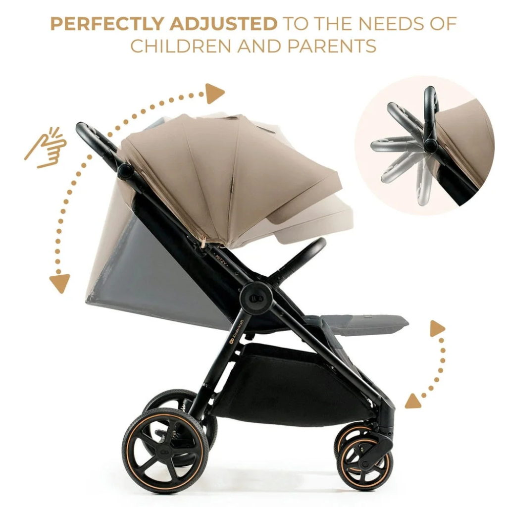 Коляска Kinderkraft Mitzy Linen Beige (KSMITZ00BEG0000) (5902533924356) - зображення 7