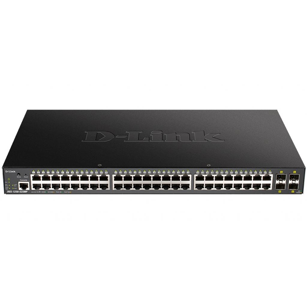 Комутатор мережевий D-Link DGS-1250-52XMP - зображення 1