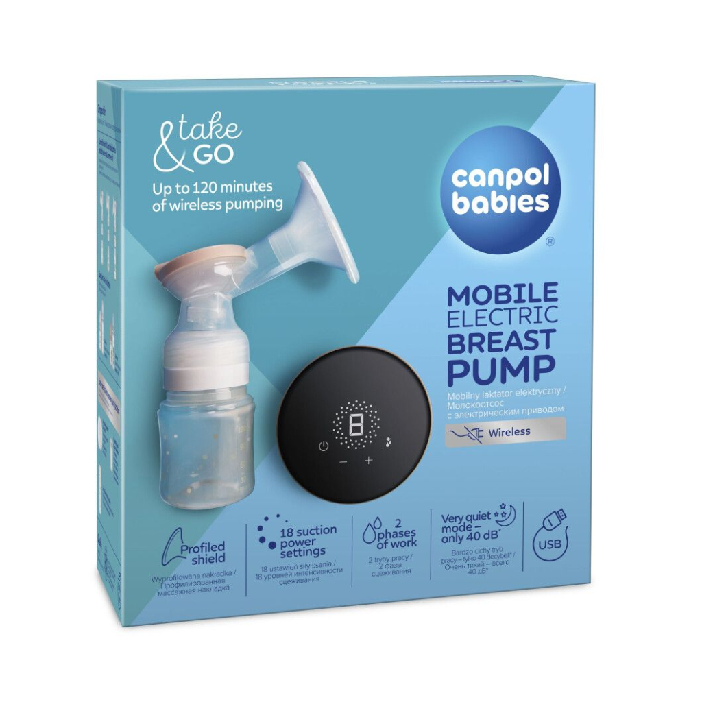 Молоковідсмоктувач Canpol babies мобільний електричний Take&Go (12/211) - зображення 6