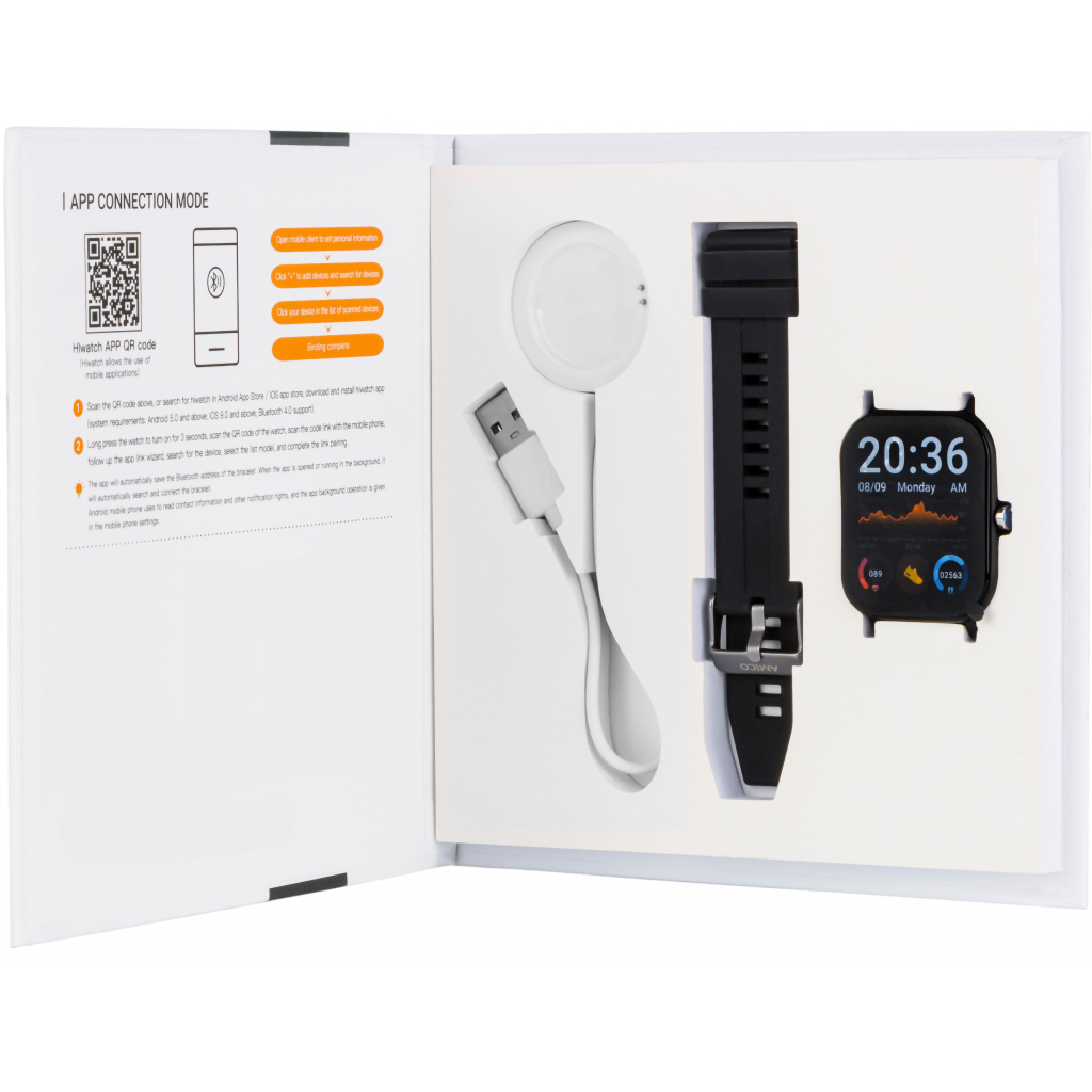 Смарт-годинник Amico GO FUN Pulseoximeter and Tonometer black (850472) - зображення 4