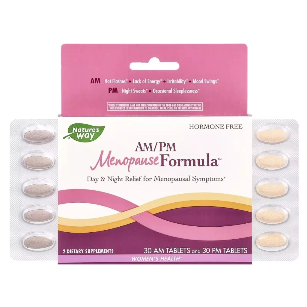 Вітамін Nature's Way Жіноче здоров'я при менопаузі, день/ніч, AM/PM Menopause Formul (EMT-07206) - зображення 1