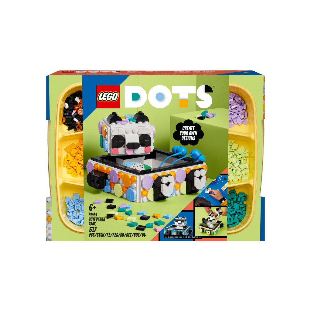 Конструктор LEGO DOTS Шухляда з милою пандою 517 деталей (41959) - зображення 1