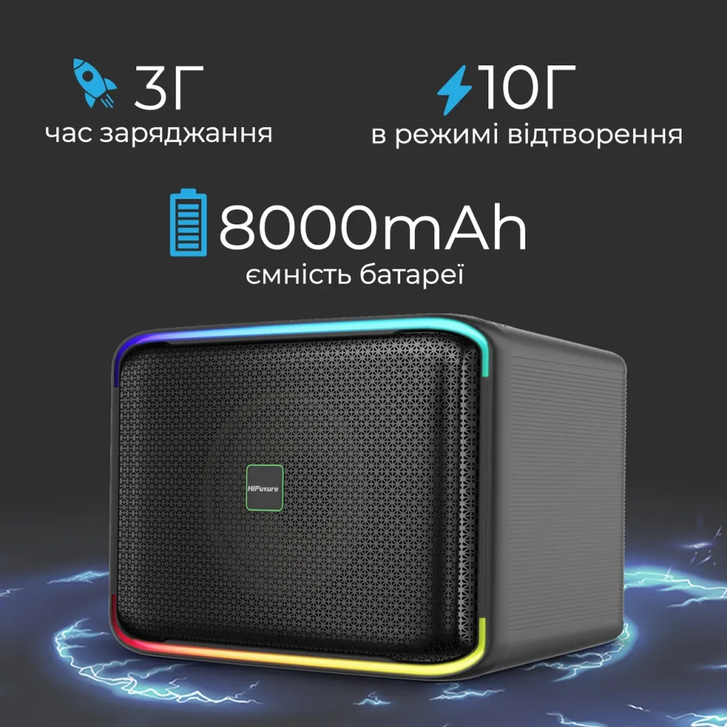 Акустична система HiFuture Event Horizon 100W RGB Black (event horizon.black) - зображення 3