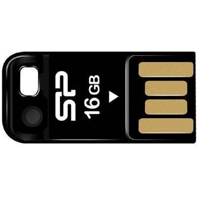 USB флеш накопичувач Silicon Power 16Gb Touch T02 black (SP016GBUF2T02V1K) - зображення 1