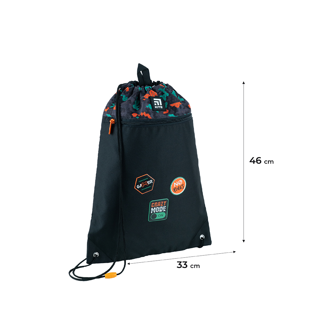 Сумка для взуття Kite Crazy Mode Чорна (K24-601M-26) - зображення 2