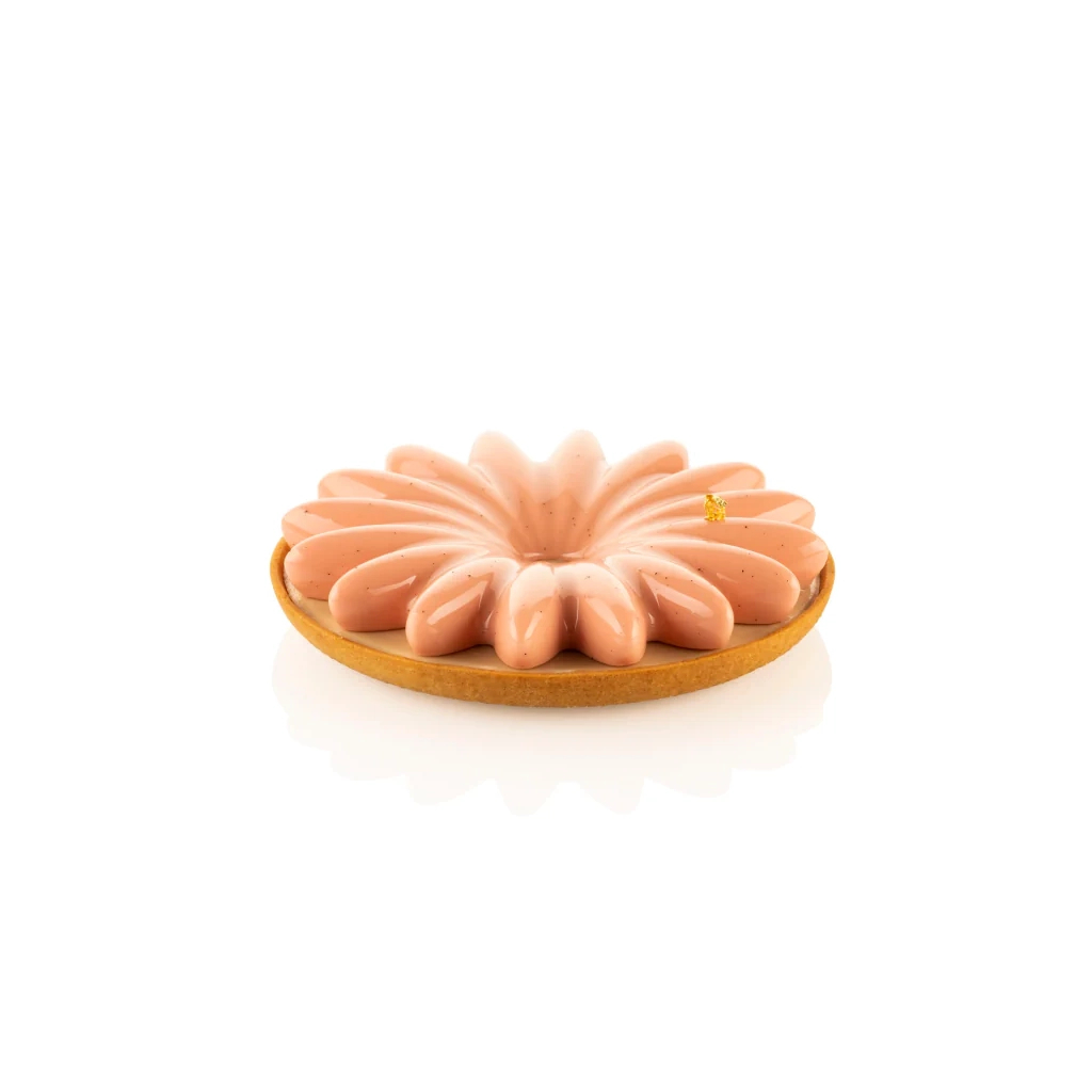 Форма для випікання Silikomart Kir 3D Tatye Ring Bloom d180 h 20 мм + 1 кільце + 1 форма (KIT 3D TARTE RING BLOOM O180 MM) - изображение 3