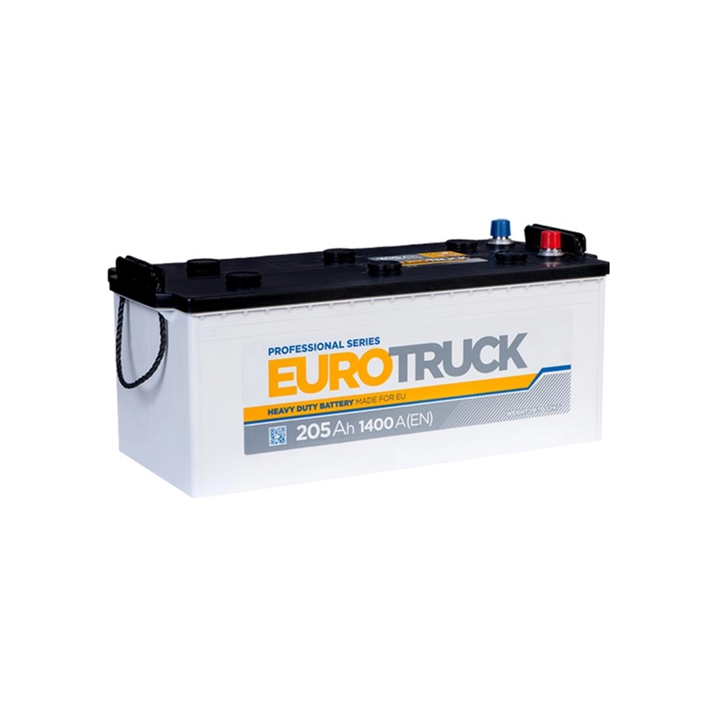 Акумулятор автомобільний EUROTRUCK 6СТ-205АЗ (3) (B) 1400А 12V (E) - зображення 1